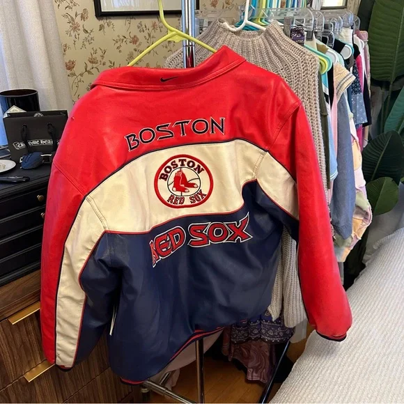 Vintage Nike Red Sox varsity coat sz XL - Picture 7 of 10